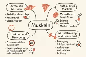 Vorschau - Arbeitsblätter - Arbeitsblatt "Muskeln" + Onlineübung & MP3 + Mindmap + Infografiken - Seite 2