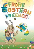 Vorschau - Arbeitsblätter - Oster-Freebie: Ei-Suche & Ausmalspaß mit den Alonies 🐰 - Deckblatt