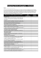 Vorschau - Arbeitsblätter - Working with charts, graphs and statistics (Checklist/Peer Feedback) - Seite 1