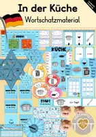 Vorschau - Spiele - Spielerisches Wortschatzmaterial: In der Küche (DaZ/DaF) - Deckblatt