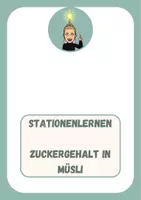 Vorschau - Arbeitsblätter - Zuckergehalt in Müsli - Deckblatt