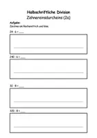 Vorschau - Arbeitsblätter - Halbschriftliche Division (Übungen/Arbeitsblätter) - Seite 2