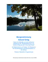 Vorschau - Arbeitsblätter - Morgenstimmung von Grieg 2-st. mit Notennamen und Farben - Deckblatt