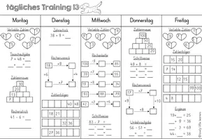 Vorschau - Arbeitsblätter - tägliches Training 13 - Wiederholung ZR 100 - Seite 2