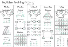 Vorschau - Arbeitsblätter - tägliches Training 13 - Wiederholung ZR 100 - Seite 3