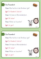 Vorschau - Aufgabenkarten - Dialoggeschichten Hase und Igel Klasse 1/2 Niveau 1 - Seite 1