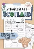 Vorschau - Arbeitsblätter - Scotland | Vokabelblatt | Wortschatz | Schottland - Deckblatt