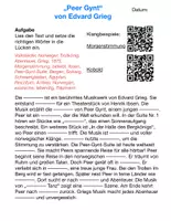 Vorschau - Arbeitsblätter - Peer Gynt Materialpaket - Seite 1