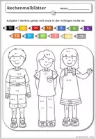 Vorschau - Arbeitsblätter - Rechenmalblätter Mathematik | ZR 100 | Klasse 1-3 - Seite 1