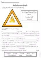 Vorschau - Arbeitsblätter - Feuer - Verbrennungsdreieck (Was braucht Feuer, um zu brennen) - Seite 2