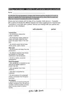 Vorschau - Arbeitsblätter - How to write a text analysis / Writing a text analysis (Checklist/Feedback) - Seite 1