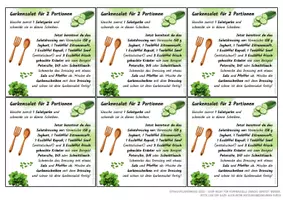 Vorschau - Bildkarten - Rezept Gurkensalat als Feriengruß | Mini-Rezept Kärtchen - Seite 3