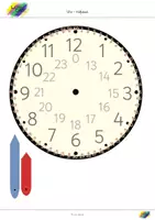 Vorschau - Fördermaterial/Inklusion - Hilfstool: analoge UHR (24h, 12h, Minutenanzeige) - Seite 2