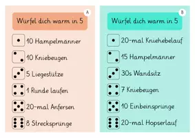 Vorschau - Spiele - Würfel dich warm in 5 / Würfelfitness Grundschule Sport - Seite 3