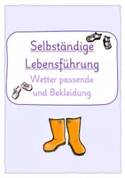 Vorschau - Fördermaterial/Inklusion - Arbeitsmappe: Kleidung zu Wetter passend anziehen (MANN) - Seite 3