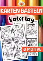 Vorschau - Mal- und Bastelvorlagen - Karten basteln - Vatertag - Deckblatt