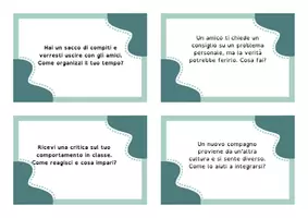 anteprima - Flashcard - CARTE SITUAZIONALI. TU COME REAGIRESTI? - Pagina 2