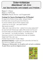 Vorschau - Stundenentwürfe - Abenteuer im Zoo - Subjekt und Prädikat entdecken - Seite 2