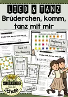 Vorschau - Arbeitsblätter - Lied & Tanz: Brüderchen, komm, tanz mit mir - Deckblatt