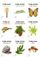Vorschau - Spiele - Waldschatzsuche mit 90 Suchkarten Spiel für Kinder Schatzsuche im Wald ein Suchspiel für Kindergeburtstag Outdoor Schnitzeljagd Montessori - Seite 2