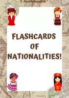 Aperçu - Cartes / Images - Flashcards des nationalités en anglais! - Page de couverture