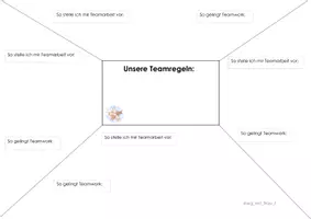 Vorschau - Arbeitsblätter - Placemat und Bilder Teamarbeit - Seite 1