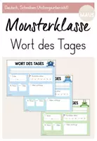 Vorschau - Arbeitsblätter - Wort des Tages: Vorlage (Monster) - Deckblatt