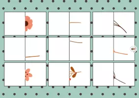 Aperçu - Apprentissages en autonomie - 🧩 10 Puzzles Moitié-Moitié – Thème du jardin - Page 2