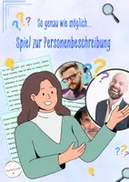 Vorschau - Spiele - Spiel zur Personenbeschreibung - Deckblatt