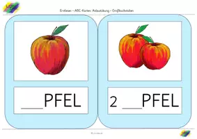 Vorschau - Fördermaterial/Inklusion - ABC-Karten: Anlaute schreiben mit Motiven (Großbuchstaben) - Seite 2