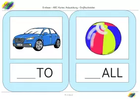 Vorschau - Fördermaterial/Inklusion - ABC-Karten: Anlaute schreiben mit Motiven (Großbuchstaben) - Seite 3