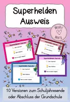 Vorschau - Anderer Materialtyp - Superhelden Ausweis (Schuljahresende/Abschluss der Grundschule) - Deckblatt