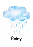Vista previa - Decoración del aula - Weather Flashcards – Weather Vocabulary Cards - página 2