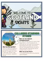 Vorschau - Arbeitsblätter - Scotland | Informationskarten | Fact cards | Sights | Sehenswürdigkeiten Schottland - Seite 2