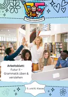 Vorschau - Arbeitsblätter - Arbeitsblatt: Futur II – Grammatik üben & verstehen ⏳📝 - Deckblatt