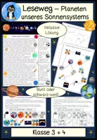 Vorschau - Arbeitsblätter - Planeten - Deckblatt