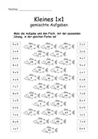 Vorschau - Arbeitsblätter - Arbeitsblätter KLEINES 1x1 gemischte Aufgaben - Seite 2