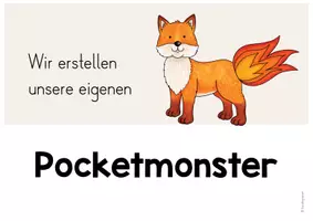 Vorschau - Arbeitsblätter - Pocketmonster-Karte erstellen - Materialpaket für den Kunstunterricht - Seite 3