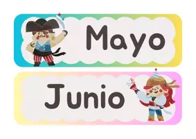 Vista previa - Decoración del aula - MESES DEL AÑO CON TEMÀTICA PIRATAS - página 2