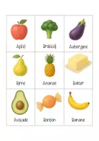 Vorschau - Bildkarten - Ernährung Bildkarte und Ernährungspyramide - Seite 1