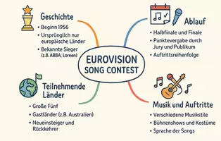 Vorschau - Arbeitsblätter - Arbeitsblätter zum Thema "Eurovision Song Contest" + Lösung & MP3 + Mindmap + Infografik - Seite 3