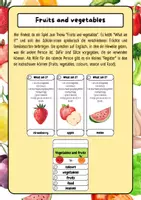 Vorschau - Spiele - Game: "Who am I?" - Fruits and vegetables - Deckblatt