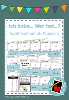Vorschau - Spiele - Wachsendes Materialpaket Ich habe... Wer hat...? Mathematik Sek I - Seite 1