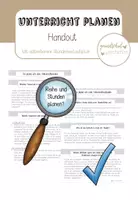 Vorschau - Anderer Materialtyp - Wie plane ich Unterricht? - mit editierbarem Stundenverlaufsplan - Deckblatt