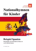 Vorschau - Stundenentwürfe - Nationalhymnen für Kinder: Beispiel Spanien - Deckblatt