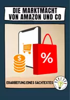 Vorschau - Arbeitsblätter - Die Martkmacht von Amazon & Co (Sachtext mit Aufgaben) - Deckblatt