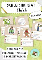 Vorschau - Stundenentwürfe - Laut Ch / ch - Schleichdiktat/Laufdiktat, Freiarbeit Lesen und Schreiben (1./2. Klasse) - Deckblatt