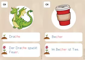 Vorschau - Stundenentwürfe - Laut Ch / ch - Schleichdiktat/Laufdiktat, Freiarbeit Lesen und Schreiben (1./2. Klasse) - Seite 2
