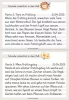 Vorschau - Stationenlernen - Abschreiben Kartei Frühling Grundschrift - Seite 3