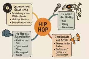 Vorschau - Arbeitsblätter - Arbeitsblatt "Hip Hop" + Onlineübung & MP3 + Mindmap + Infografik - Seite 2